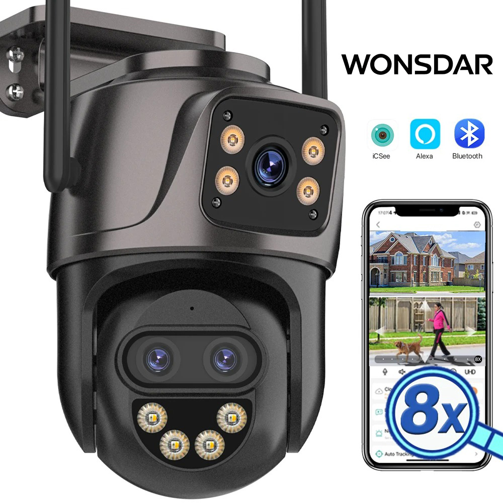 Smart Home Camera Ezviz - WONSDAR IP Camera Outdoor Three-Lens External