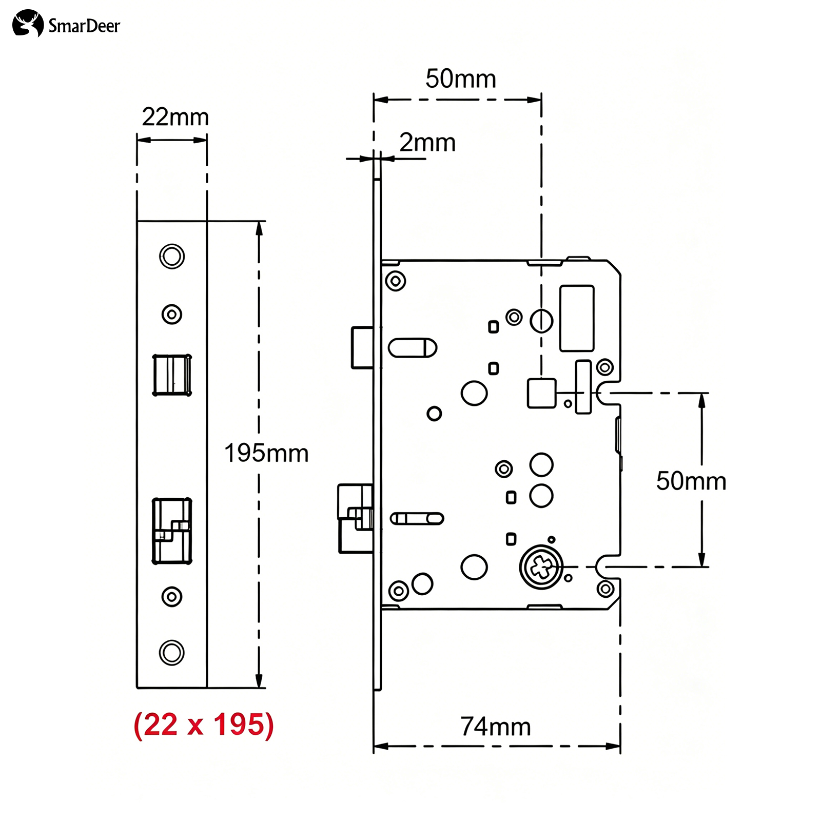 Adaptive Electronic Lock Body  - Smart Home Door Lock review and price