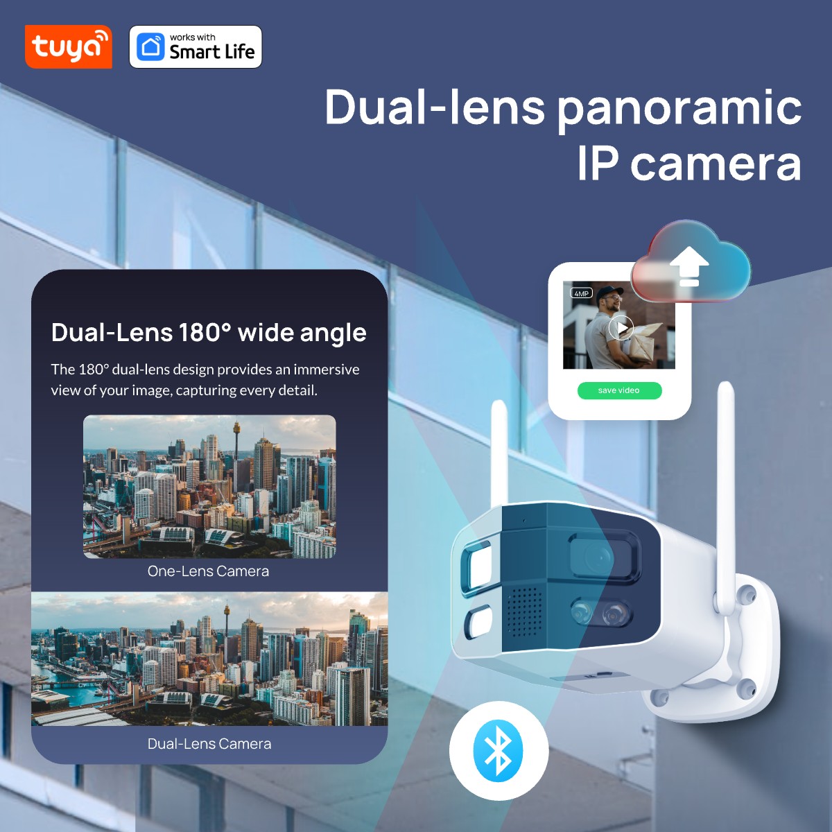 Tuya Smart 4MP 2.5K Dual-Lens  - Smart Home Camera Ezviz review and price