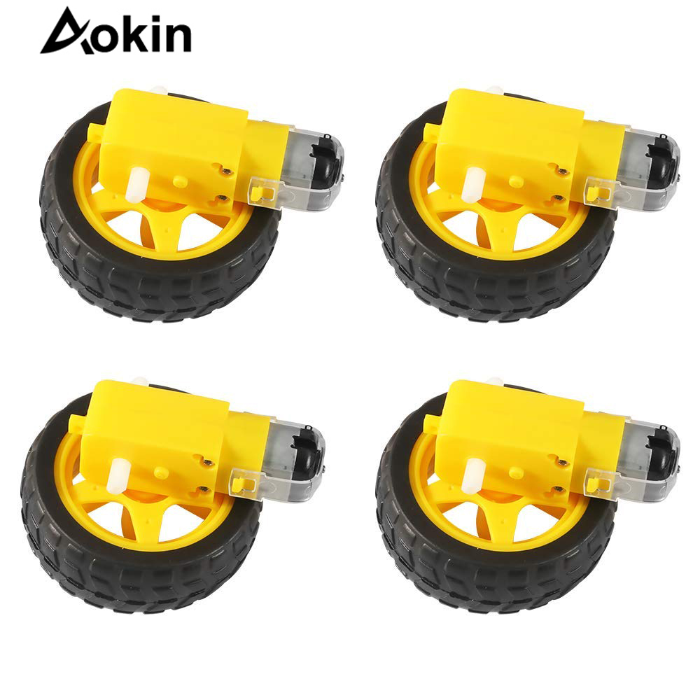 4Pcs DC Electric Motor + Plast - Smart Home Yellow review and price