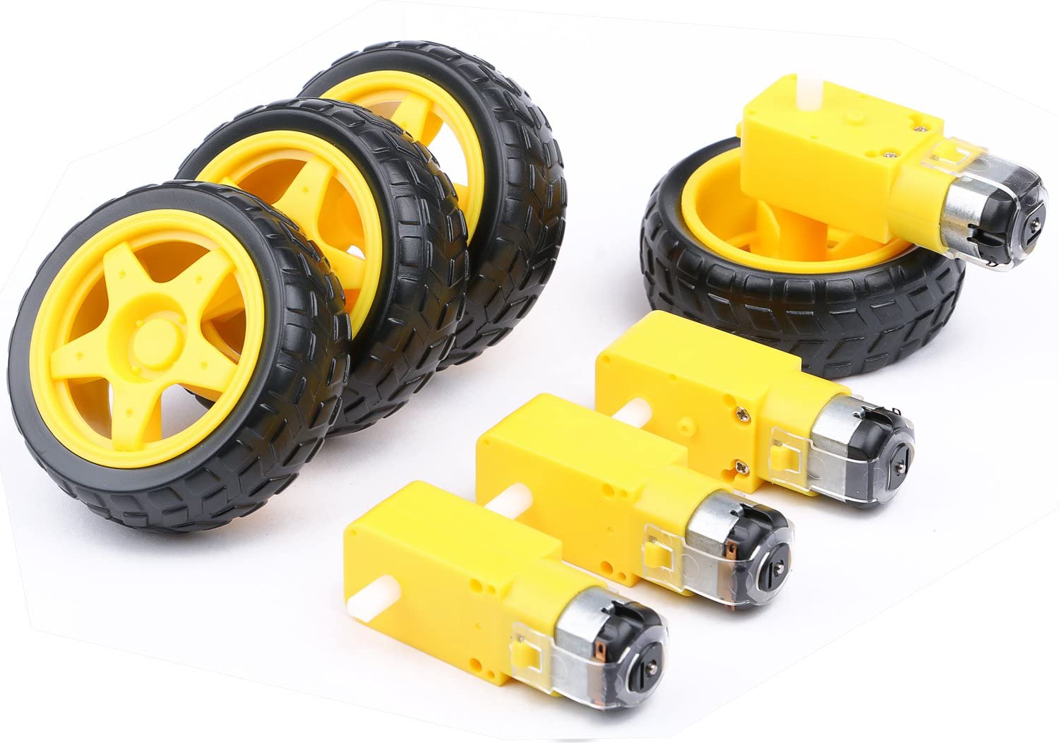 4Pcs DC Electric Motor + Plast - Smart Home Yellow review and price