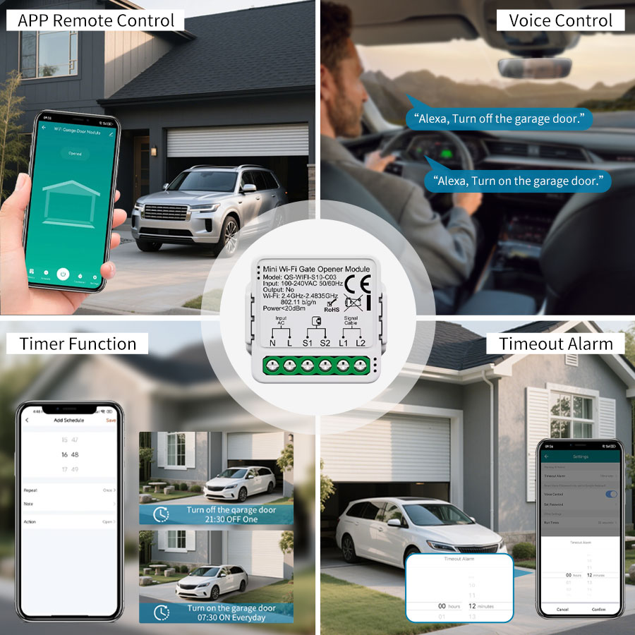 Tuya Smart WiFi or Zigbee Gara - Wireless Door Sensor review and price