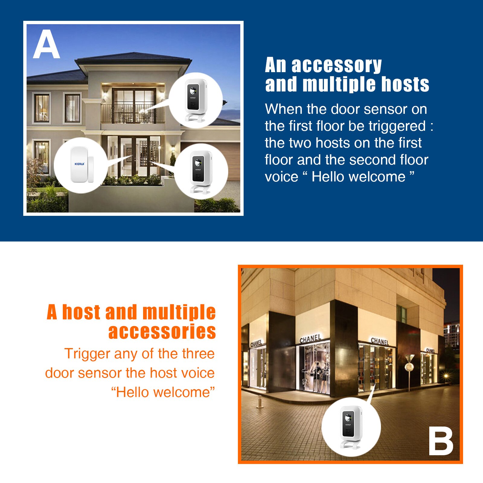 KERUI M7 Welcome Motion Sensor - Wireless Door Sensor review and price