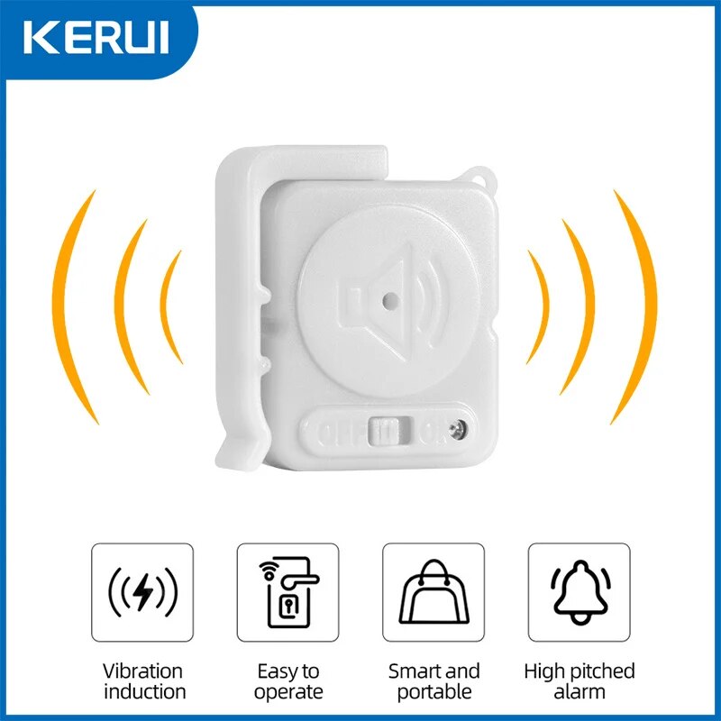 KERUI Wireless Vibration Alarm - Wireless Door Sensor review and price
